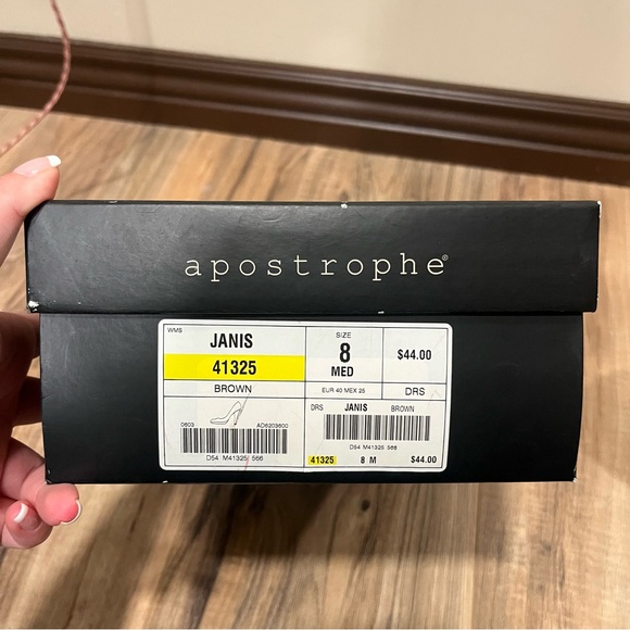 Apostrophe Janis brown suede fall heels - Picture 6 of 6